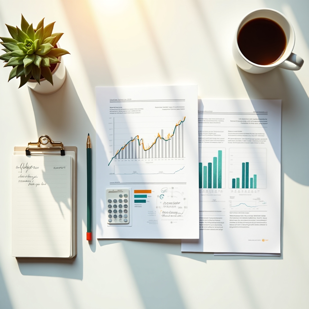 Visual representation of family savings indicators and household financial data